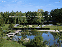 Tablet Screenshot of pepinieremascouche.com